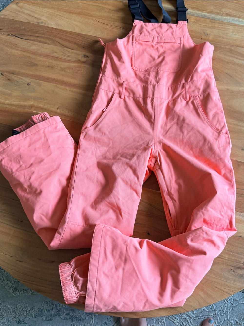 Roxy Girls NonStop Ski Snowboard Bib Snowpants Coral Pink size 12